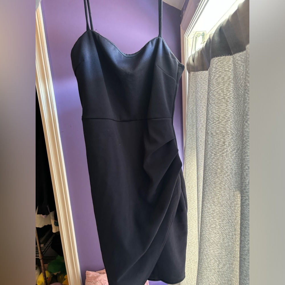 PSEUDIO Navy Blue body fitting dress